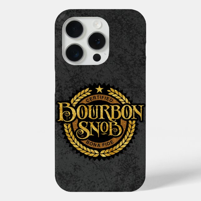 Coques Case-Mate iPhone Bourbon Snob - drôle de buveur de whisky (Verso)