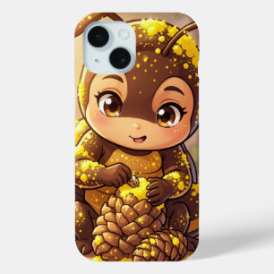 Coque Case-Mate iPhone Bourdon doré en danse fleurie.12