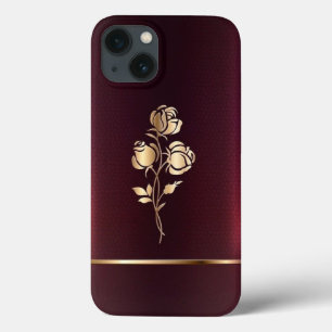 Case-Mate iPhone Case Bourgogne et or