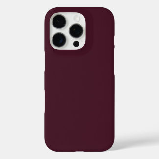 Coque iPhone 16 Pro Bourgogne framboise, Bourgogne solide