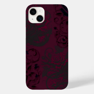 Coque Case-Mate iPhone Bourgogne & Noir Dark Garden Gothique Glam