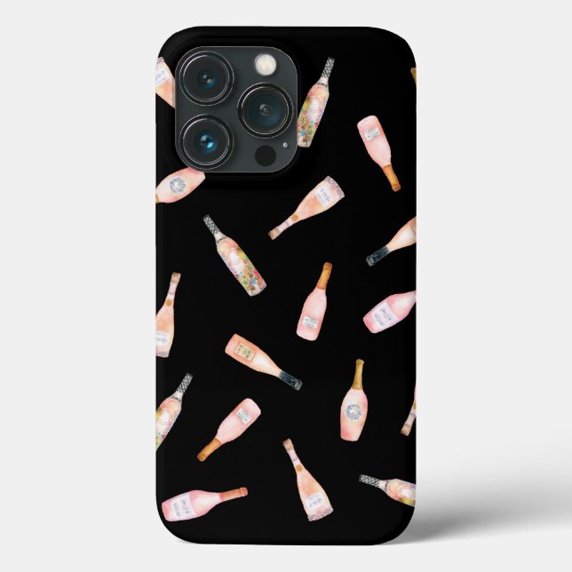 Coques Case-Mate iPhone bouteille de vin rose rosé rose bouteille d'aquare (Verso)