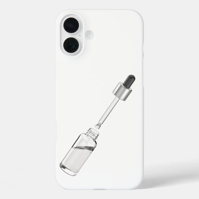 Coques Case-Mate iPhone Bouteille en verre ouvert avec pipette (Verso)