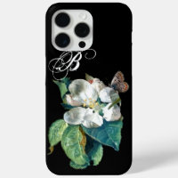BOUTEILLE SUR LA FLEURS BLANCHES, MONOGRAMME FLORA