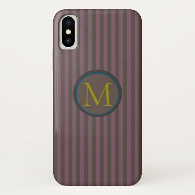Coques Case-Mate iPhone Boutique Stripes (Marque Options) MONOGRAM - (Dos)