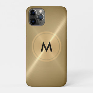 Case-Mate iPhone Case Bouton d'or et métal en acier inoxydable de bronze