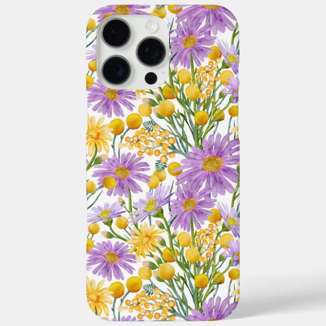 Coques Case-Mate iPhone Boutons Billy Et Fleurs Faisées Faisées (Verso)