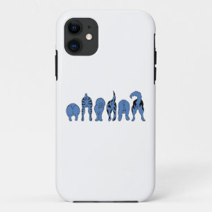 Case-Mate iPhone Case Boutons de chien bleu