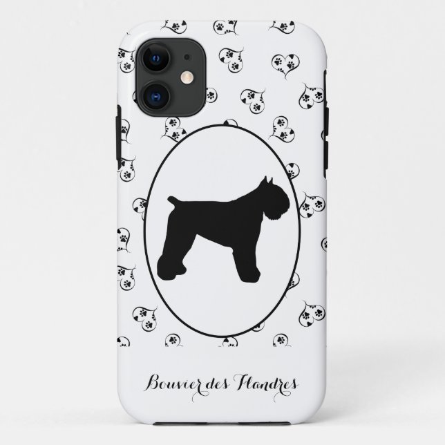 Coques Case-Mate iPhone Bouvier des Flandres Silhouette (Dos)
