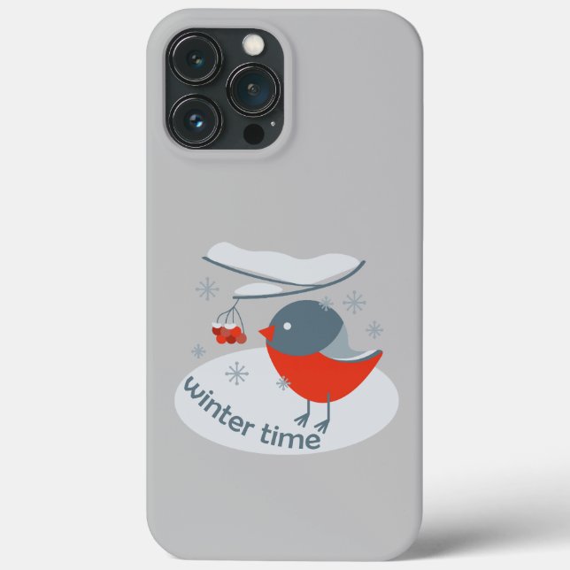 Coques Case-Mate iPhone Bouvreuil d'hiver oiseau et baies rouges de sorbie (Verso)