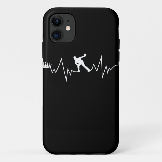 Coques Case-Mate iPhone Bowling Heartbeat cadeau pour Bowlers (Dos)