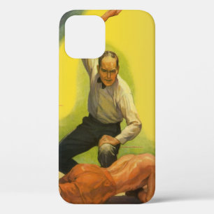 Coques Pour iPhone Boxe sportive vintage, arbitre avec knock-out de b