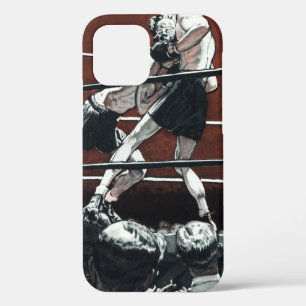 Etui iPhone Case-Mate Boxe sportive vintage, des boxeurs s'affrontent su