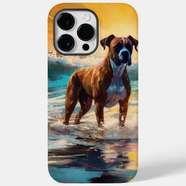 Coques Case-Mate iPhone Boxer Beach Surfing Peinture (Verso)