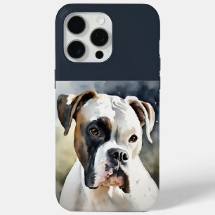Coque Case-Mate iPhone Boxer Chien à l'aquarelle