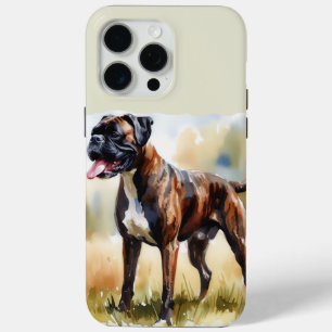 Coque Case-Mate iPhone Boxer Dog à l'aquarelle