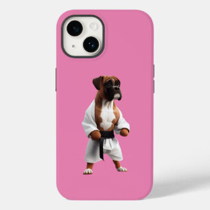 Coque Case-Mate iPhone Boxer Dog Jouer Karate, Boxer Dog Karate Joueur