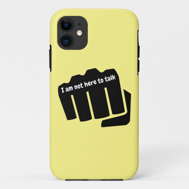 Coques Case-Mate iPhone Boxing, je ne suis pas ici pour parler (Dos)