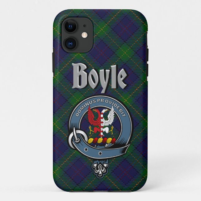 Coques Case-Mate iPhone Boyle Clan Badge & Tartan Phone Case (Dos)