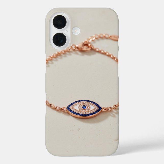 Coques Case-Mate iPhone Bracelet œil maléfique élégant avec pierres précie (Verso)
