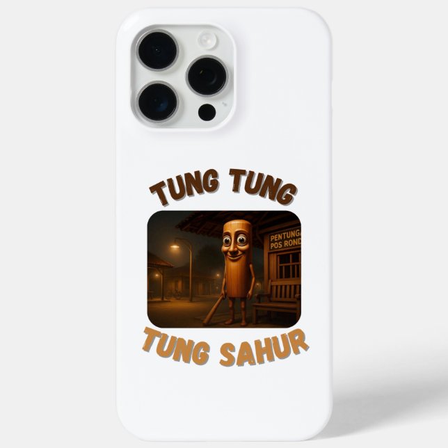 Coques Case-Mate iPhone BrainRots Tung Tung Tung Sahur  (Verso)