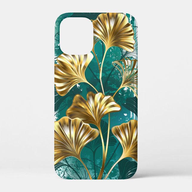 Coques Case-Mate iPhone Branche avec Feuilles d'or Ginko Biloba (Verso)