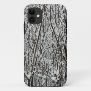 Case-Mate iPhone Case Branches couvertes de neige Abstraite hivernale
