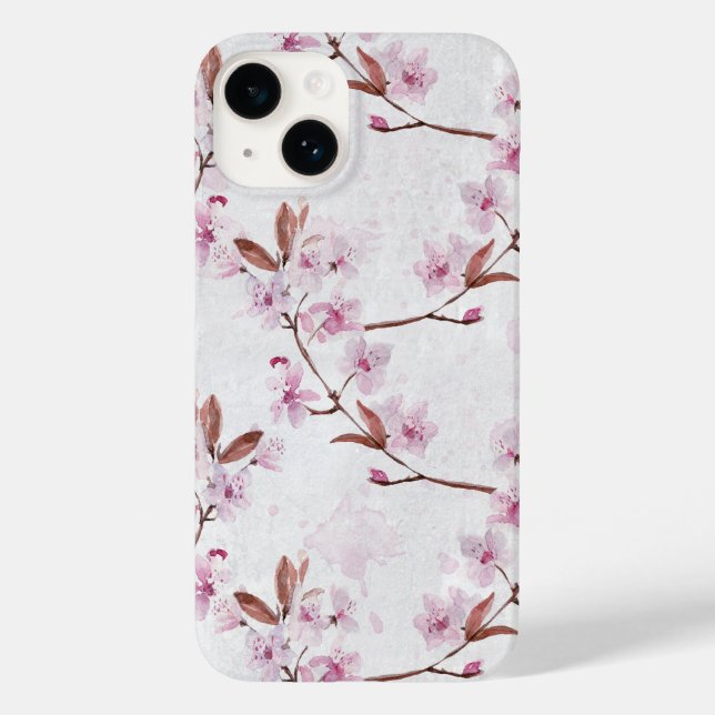 Coques Case-Mate iPhone Branches de fleurs de cerisier de printemps (Verso)