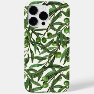 Coque Case-Mate iPhone Branches d'olive sur blanc