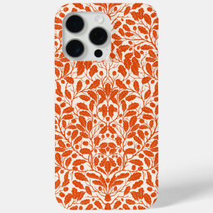 Coque Case-Mate iPhone Branches et feuilles de chêne, motif damassé dans