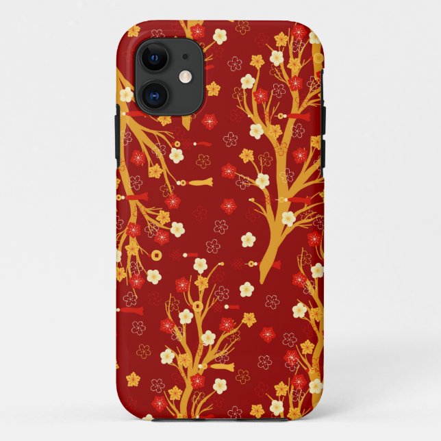 Coques Case-Mate iPhone Branches et Tassels du Nouvel An chinois (Dos)