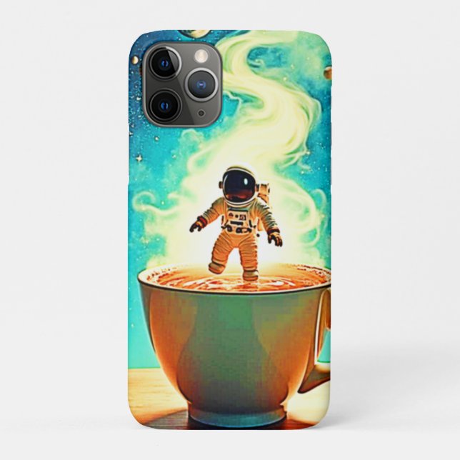Coques Case-Mate iPhone Brassage Cosmique : Le Rêve de Café de l'Astronaut (Dos)
