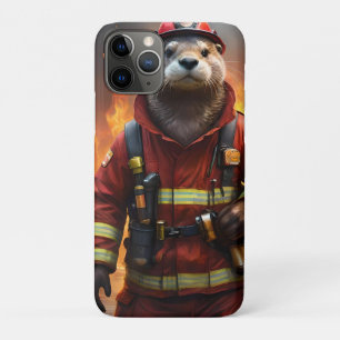 Case-Mate iPhone Case **"Bravoure éclatante : Le pompier Otter"**