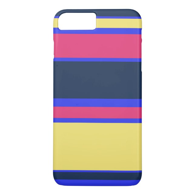 Coques Case-Mate iPhone Brayures rose, jaune et bleue (Dos)