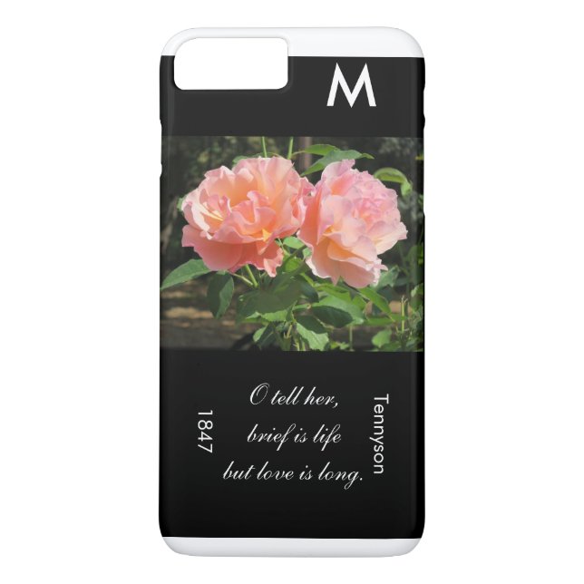 Coques Case-Mate iPhone Bref, c'est la vie, mais l'amour est long (citatio (Dos)