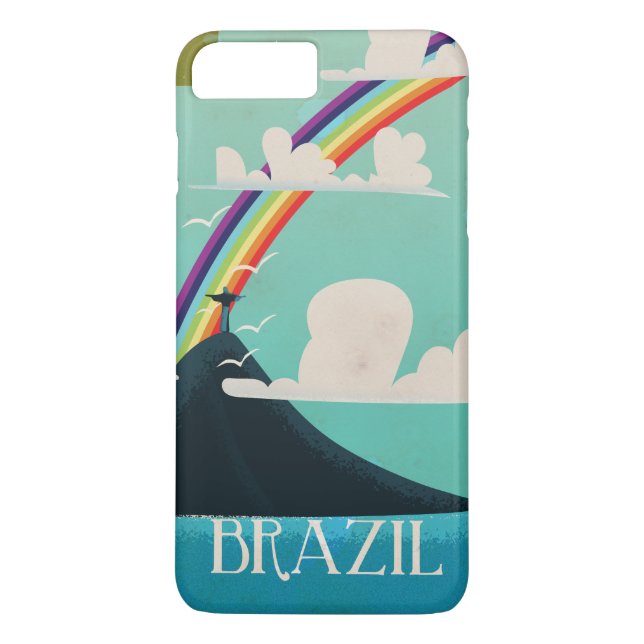 Coques Case-Mate iPhone brésil christ l'affiche de voyage du rédempteur (Dos)