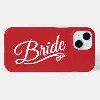 Bride blanche sur rouge