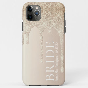 Case-Mate iPhone Case Bride Future Mme Gold Parties scintillant Drip