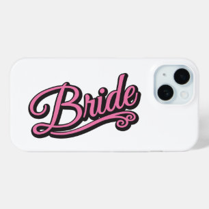 Coque Case-Mate iPhone Bride noir/rose sur blanc