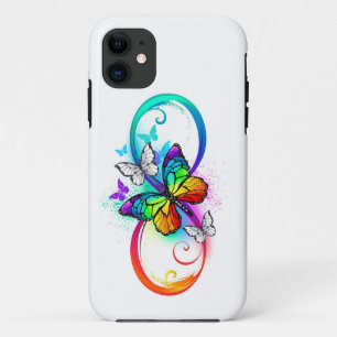 Case-Mate iPhone Case Bright infinity with rainbow butterfly