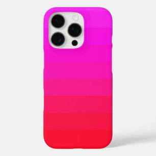 Coque iPhone 16 Pro Bright Ombre Neon Rouge rose
