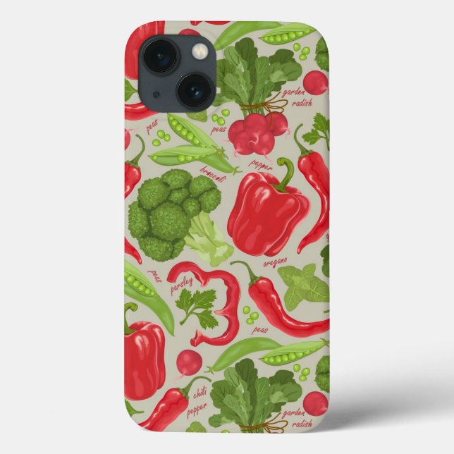 Coques Case-Mate iPhone Bright pattern from fresh vegetables (Verso)