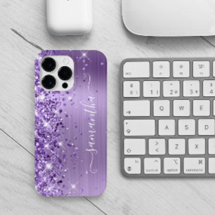 Coque Case-Mate iPhone Brillant violet Signature de la fille