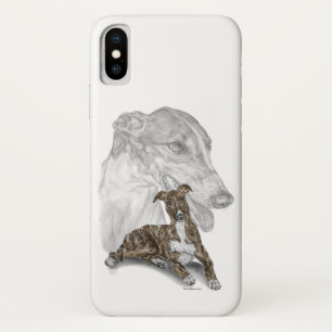 Coque Case-Mate Pour iPhone Brindle Greyhound Chig Art