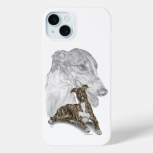 Coque Case-Mate iPhone Brindle Greyhound Chig Art