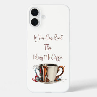 Coque Pour iPhone 16 Plus Bring me coffee cover