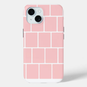 Coque Case-Mate iPhone Briques Carré rose clair