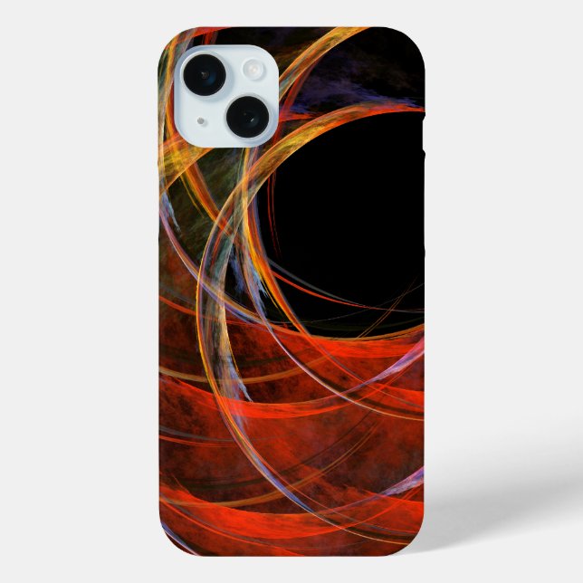 Coques Case-Mate iPhone Briser le Cercle Vortex de Feu Art Abstrait (Verso)