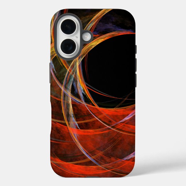 Coques Case-Mate iPhone Briser le Cercle Vortex de Feu Art Abstrait (Verso)