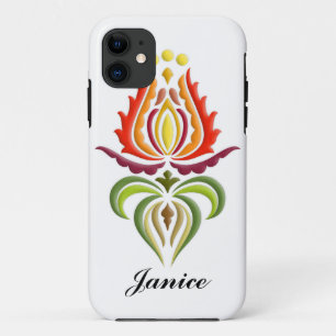 Coque iPhone 11 Broderie de fantaisie de manteau - art populaire